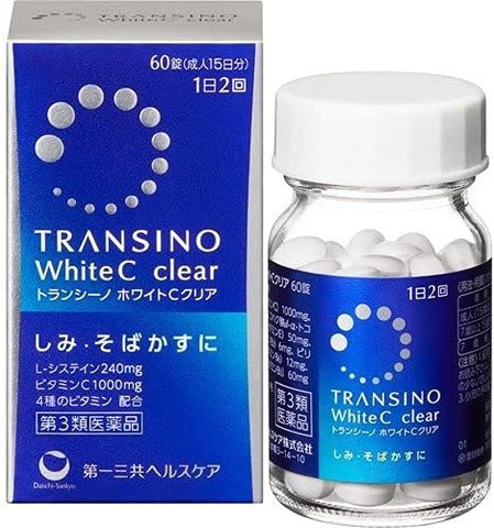 Transino White C Clear Whitening Supplement 60 Tablets