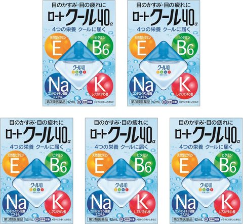 Rohto Cool 40α Cooling 12ml 5Boxes