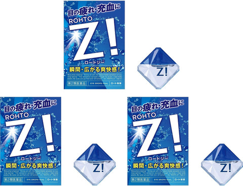 ROHTO Z ! Super Cooling Eye Drops 12ml 3Boxes