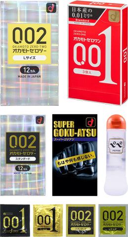 Japanese condoms and sex toys Various