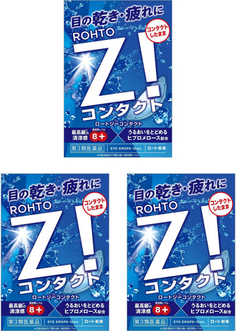 ROHTO Z! for Contact Lens 12ml 3Boxes