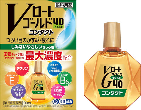 Eye Drops V Rohto Gold 40 Contact Mild 20mL