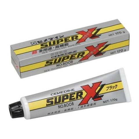 multi-purpose adhesive Cemedine Super X 8008L Black 170g AX125